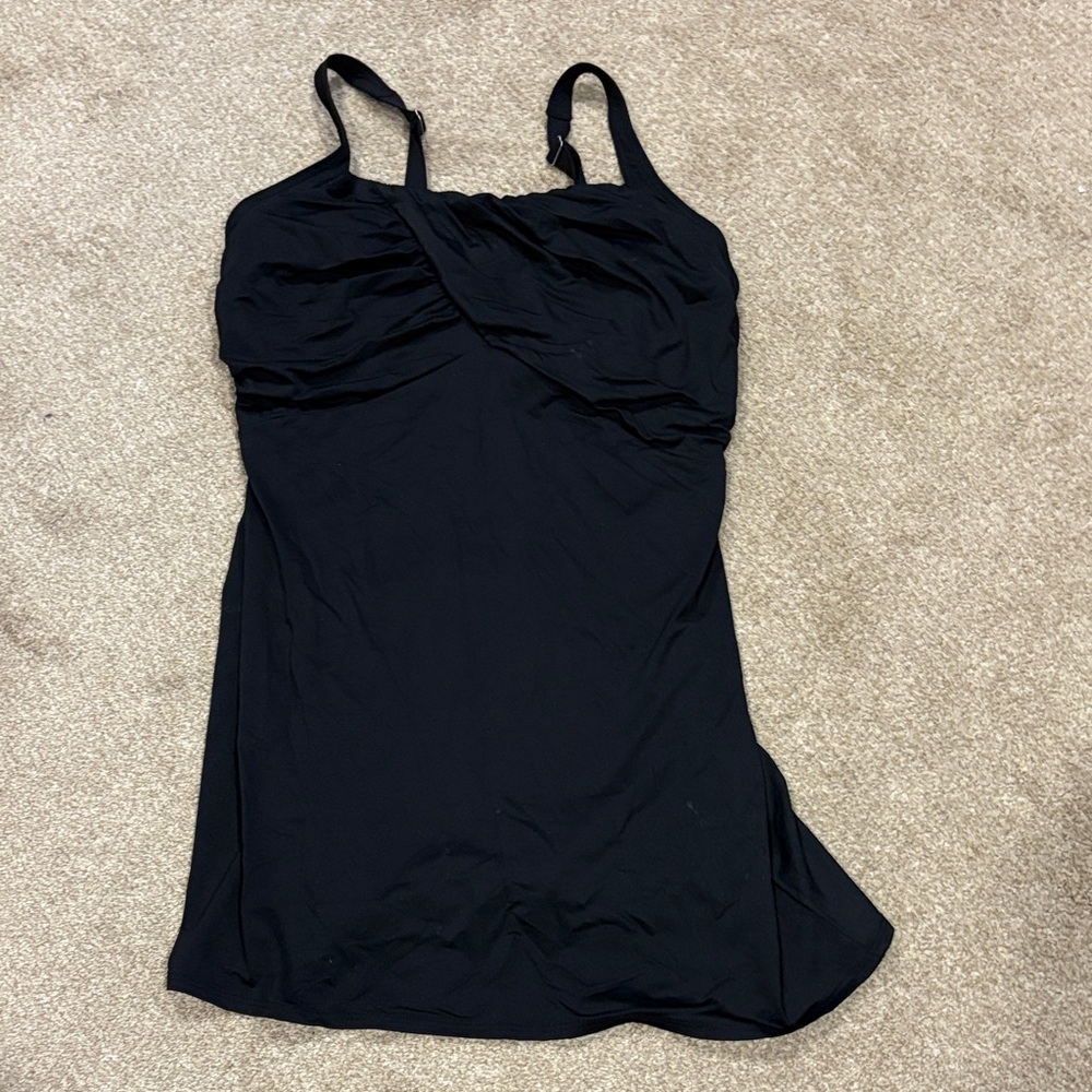 Lands' End Black Women's Swim Dress